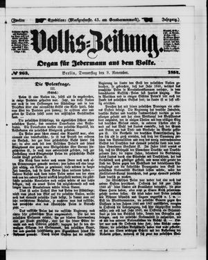 Volks-Zeitung on Nov 9, 1854