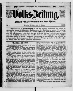 Volks-Zeitung on Jan 3, 1855