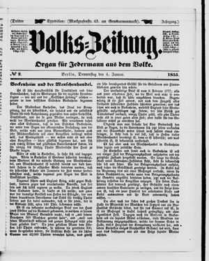 Volks-Zeitung on Jan 4, 1855
