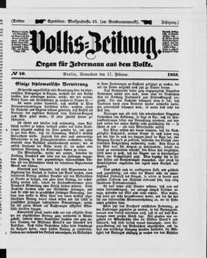 Volks-Zeitung on Feb 17, 1855