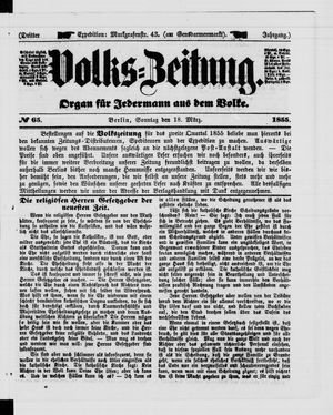 Volks-Zeitung on Mar 18, 1855