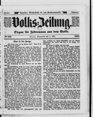 Volks-Zeitung vom 05.05.1855