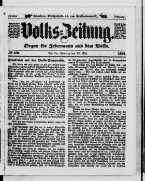 Volks-Zeitung on May 13, 1855