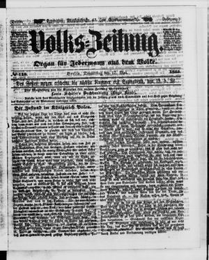 Volks-Zeitung on May 17, 1855
