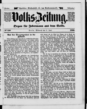 Volks-Zeitung vom 06.06.1855
