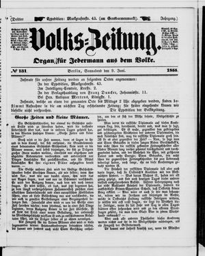 Volks-Zeitung vom 09.06.1855