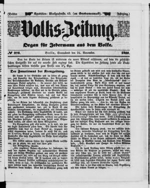 Volks-Zeitung on Nov 24, 1855