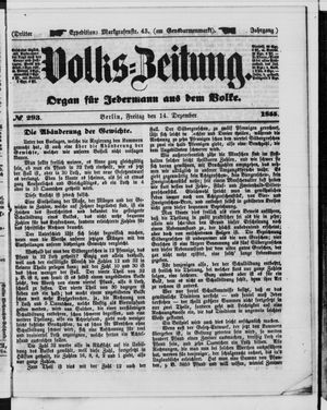 Volks-Zeitung on Dec 14, 1855