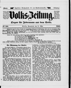 Volks-Zeitung vom 31.05.1856