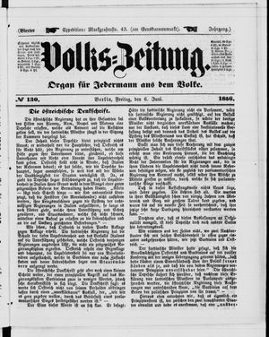 Volks-Zeitung vom 06.06.1856
