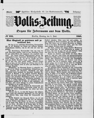 Volks-Zeitung vom 08.06.1856