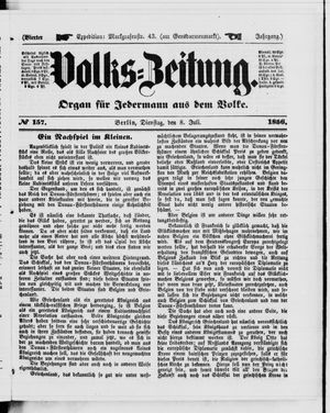 Volks-Zeitung vom 08.07.1856