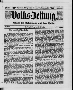 Volks-Zeitung vom 03.10.1856