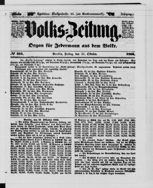 Volks-Zeitung vom 31.10.1856