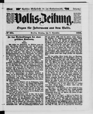 Volks-Zeitung on Nov 9, 1856