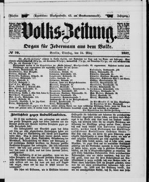 Volks-Zeitung on Mar 24, 1857