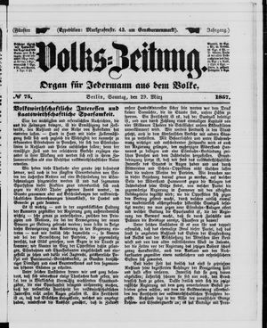 Volks-Zeitung on Mar 29, 1857