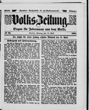 Volks-Zeitung on Apr 12, 1857
