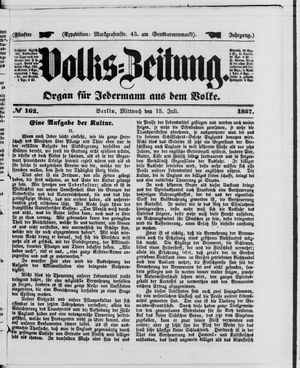 Volks-Zeitung on Jul 15, 1857