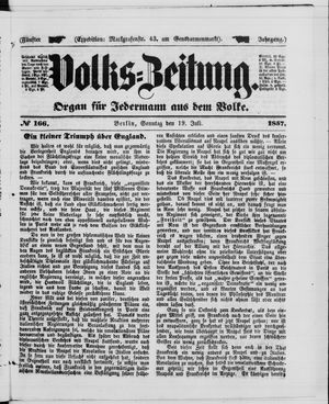 Volks-Zeitung vom 19.07.1857