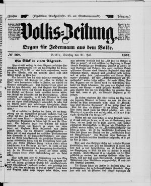 Volks-Zeitung vom 21.07.1857