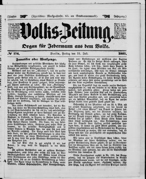 Volks-Zeitung vom 31.07.1857