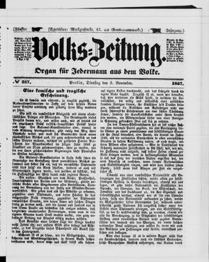 Volks-Zeitung on Nov 3, 1857