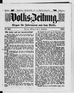 Volks-Zeitung on Nov 4, 1857
