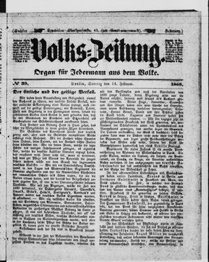 Volks-Zeitung on Feb 14, 1858