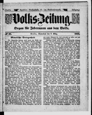 Volks-Zeitung vom 06.03.1858