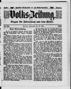 Volks-Zeitung vom 15.05.1858