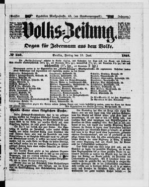 Volks-Zeitung on Jun 18, 1858