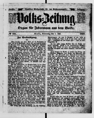 Volks-Zeitung on Jul 1, 1858