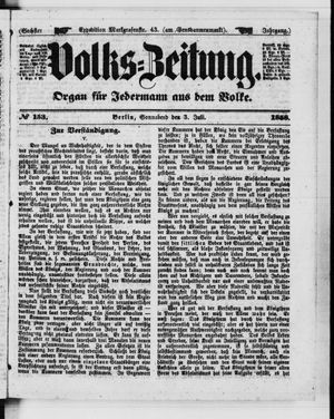 Volks-Zeitung vom 03.07.1858