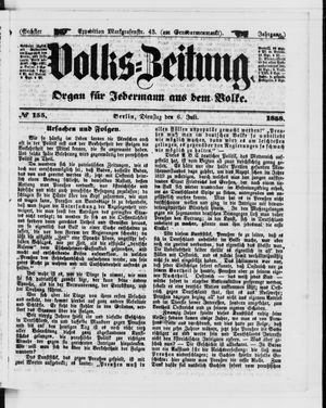 Volks-Zeitung vom 06.07.1858