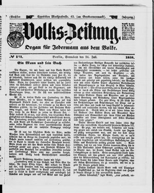 Volks-Zeitung on Jul 24, 1858