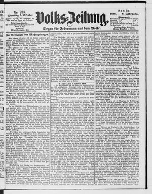 Volks-Zeitung vom 05.10.1858