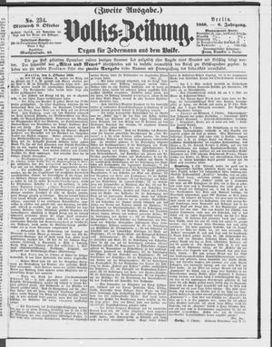 Volks-Zeitung vom 06.10.1858