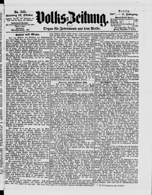 Volks-Zeitung on Oct 19, 1858