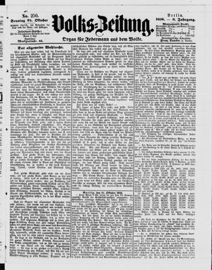 Volks-Zeitung vom 24.10.1858