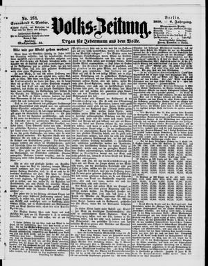 Volks-Zeitung on Nov 6, 1858