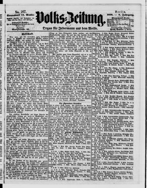 Volks-Zeitung vom 13.11.1858