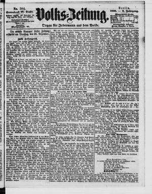 Volks-Zeitung vom 25.12.1858