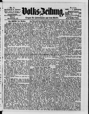 Volks-Zeitung vom 08.01.1859