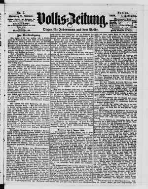 Volks-Zeitung vom 09.01.1859