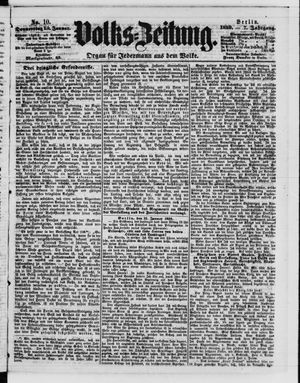 Volks-Zeitung vom 13.01.1859