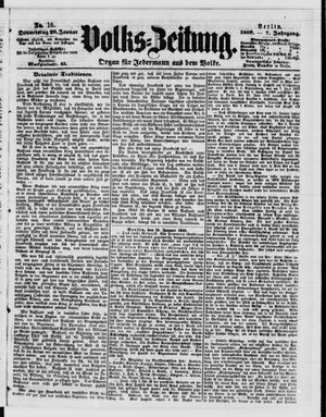 Volks-Zeitung on Jan 20, 1859