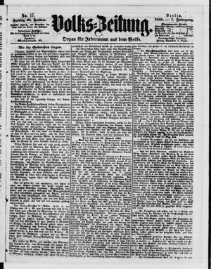 Volks-Zeitung vom 21.01.1859