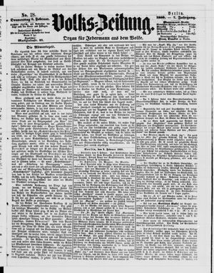 Volks-Zeitung vom 03.02.1859