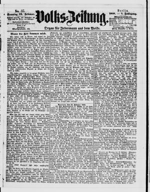 Volks-Zeitung vom 13.02.1859